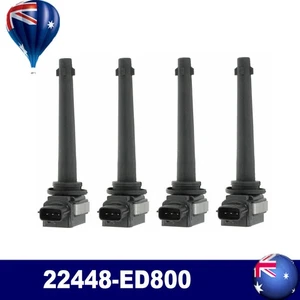 4*Ignition Coil For Nissan TIIDA C11 Series MR18DE 4Cyl X-Trail 2.0L 22448-ED800 - Picture 1 of 6
