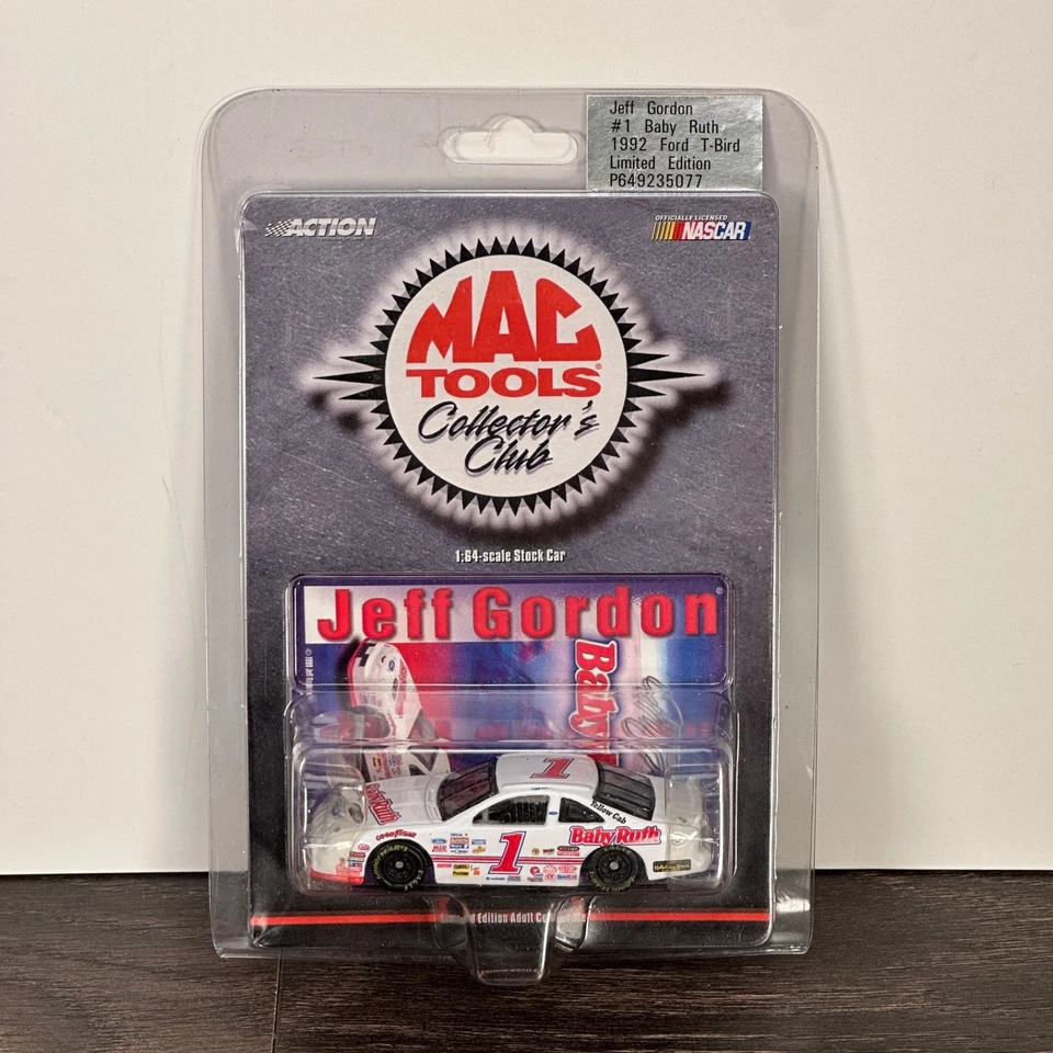 非常罕见的动作 1999 年杰夫·戈登 #1 婴儿露丝 MAC 工具收藏俱乐部 - 1/64 — 第 1/4 张图片