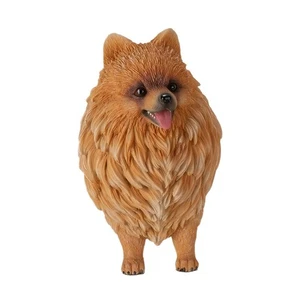 Lifelike Adorable Pet Pal Pomeranian Puppy Dog Standing Figurine - Picture 1 of 3