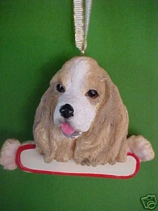 COCKER SPANIEL TAN ORNAMENTO #78A - Foto 1 di 1