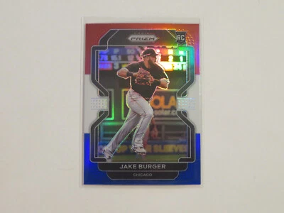 2022 Panini Prizm Baseball Jake Burger RC #90 Red White Blue Prizm White Sox - Image 1 of 2