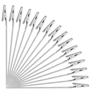 10/50X Alligator Clips Metal Crocodile Clip Clamps Wire Rope Alligator Clips - Picture 1 of 14