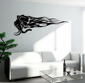 Wall Decal Elephant Mammoth Rage Fire Flame Vinyl Sticker (ed2060) - Picture 1 of 4
