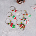 12 świątecznych pierścionków z kieliszkiem do wina na dekorację stołu i imprezę