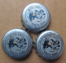 3 DIF BITE ME WILD FLY RIDER YELLOWSTONE VALLEY BREWMICRO CRAFT BEER BOTTLE CAPS