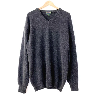 Suéter Vintage Cambridge Classics Para Hombres Lana Cuello en V XL Hecho en Italia Gris Cálido Foto 1 de 4
