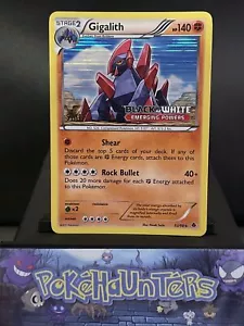 Tarjeta Pokémon Gigalith 53/98 PERSONAL ESTAMPADA Poderes Emergentes Promoción Prelanzamiento Casi Nueva - Imagen 1 de 5