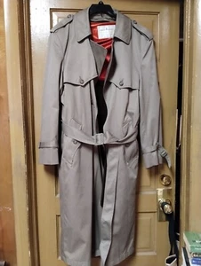 Towne London Fog Men's Trench Overcoat 42 Regular - Picture 1 of 6
