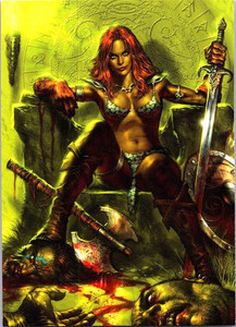 2012 Dynamite Red Sonja Queen Sonja #1 " Lucio Parillo's majestic " #5 ST01