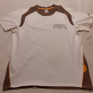 Vintage Nike Air T Shirt Grey Label L Large 21.5 P2P White Very Good Condition - Picture 1 of 11