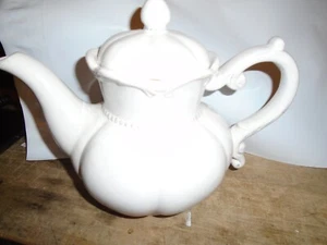 Chateau Blanc Teapot White aged look  made in China Dishwasher Safe - Picture 1 of 6