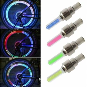2 luces de válvula de bicicleta LED NEÓN para bicicleta advertencia seguridad accesorios para ruedas nocturnas - Imagen 1 de 17