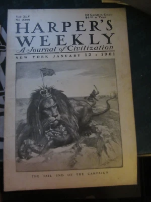 Harpers Weekly Magazine January 12 1901 The Children of Theodore Roosevelt 64 - Image 1 of 2