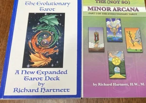 ✨ 2-B&W Companion Books of The Evolutionary Tarot Deck, Richard Hartnett H.W.M. - Picture 1 of 12