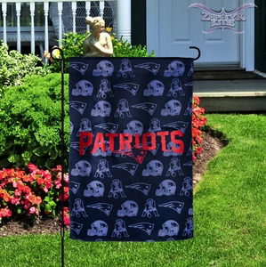 New England Patriots garden flag double sided 12"x18" flag Officially Licensed - Picture 1 of 8