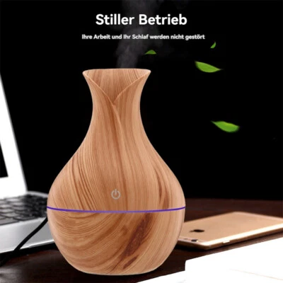 Aroma Diffuser 200 ml Ultraschall Luftbefeuchter Humidifier mit 7 Farben LED - Bild 1 von 4