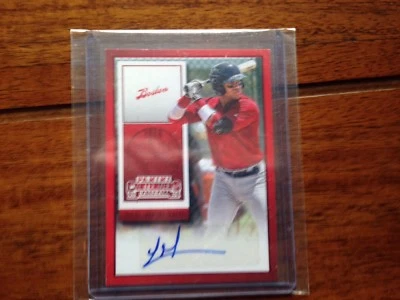 Panini Contenders Yoan Moncada RC 2015 automático lámina roja raro Foto 1 de 3