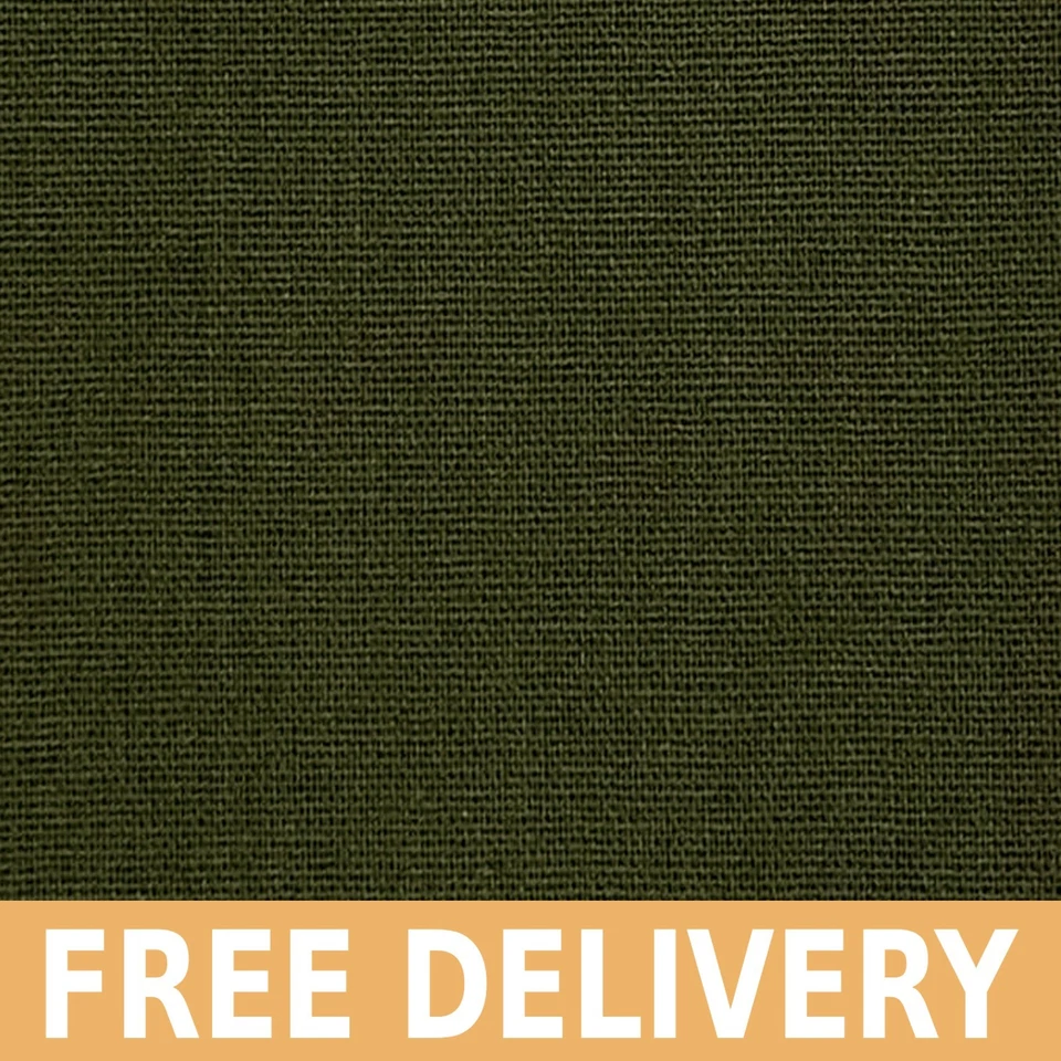 Tela de mezcla de lino oliva - Se vende por yarda/más estilo #17N - ¡Envío gratuito! Foto 1 de 1