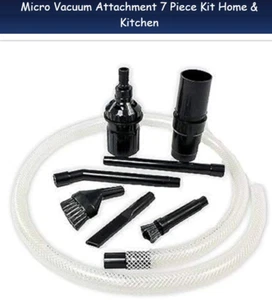 Aspirapolvere Auto 7 Mini Attacchi Pulitore Strumento Pulizia Universale - Foto 1 di 4