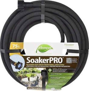 Element 3/8-in x 75-ft-Duty Kink Free Rubber Black Soaker Hose - Picture 1 of 5