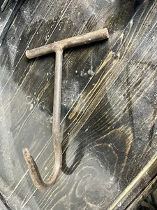 Antique Primitive 14" Hand forged Long Shoremans Bail,Meat & Sack Hook - Picture 1 of 5