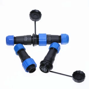 1 Pair 16MM Waterproof Aviation Cable Connector Plug And Socket 2PIN 4PIN 7PIN - Picture 1 of 7