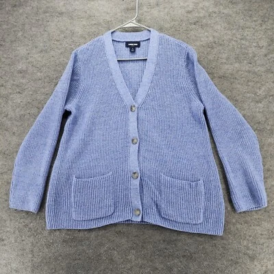 Suéter Lands End Drifter para mujer grande 14-16 abotonable azul Foto 1 de 4