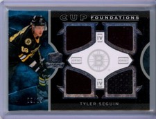2012-13 The Cup Foundations Jerseys #CFTS Tyler Seguin QUAD JERSEY /25 - BRUINS