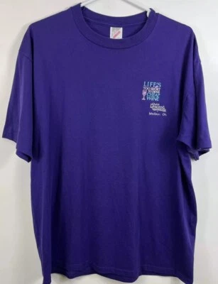 Camiseta De Colección Vineyard Wine Ohio Talla XL Púrpura EE. UU. Vida Demasiado Corta Para Beber Barata Foto 1 de 4