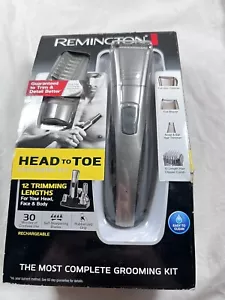 Remington Trimmer Shaver Clippers HEAD To TOE Grooming FULL Kit W/Charging Stand - Picture 1 of 4