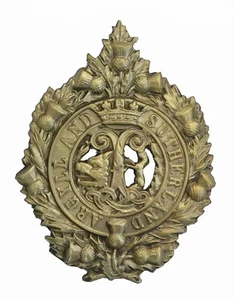 Argyll & Sutherland Highlanders Mützenabzeichen Messing Metall - Bild 1 von 1