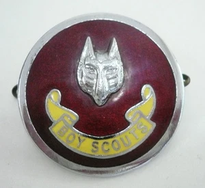 1960 UK / BRITISH SCOUTS - WOLF SCOUT ASSISTANT CUBMASTER (ACM) Pluma de metal - Imagen 1 de 2