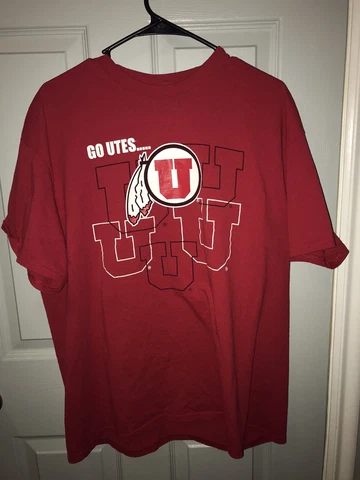 NCAA University of Utah "Let's Go Utes" T shirt - Mens - Red - XL Cover