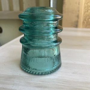 Vintage Hemingray No. 9 Blue Glass Insulator with May 2, 1893 Patent Date - Picture 1 of 1