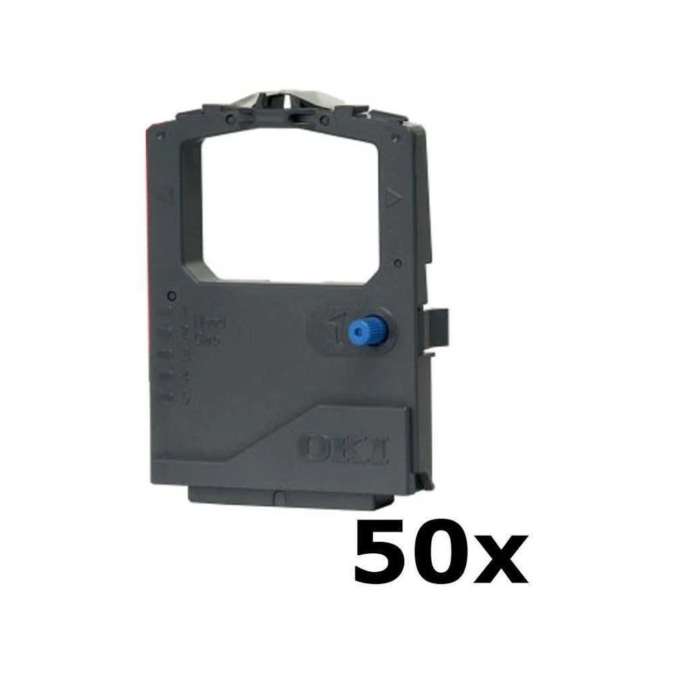 50 x Original Farbband 01126301 schwarz für OKI MICROLINE ML 5520 5521 5590 5591 - Bild 1 von 2