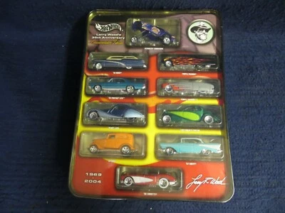 HOT WHEELS LARRY WOOD'S 35 ANIVERSARIO - 1/64 - PAQUETE DE 10 - NUEVO - VITRINA DE HOJALATA Foto 1 de 4