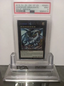 Legendary Dragon Of White YuGiOh! WSUP-EN051 Prismatic Secret Rare PSA 9 🐉🔥 - Picture 1 of 2