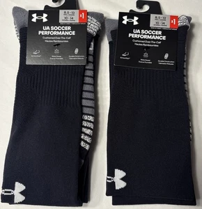 (2) Par de calcetines acolchados Under Armour UA Soccer Performance sobre la pantorrilla grandes - Imagen 1 de 5