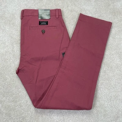 NWT Banana Republic Fulton Stretch Chino Mens 31x30 Skinny Fit Red Pink - Image 1 of 4