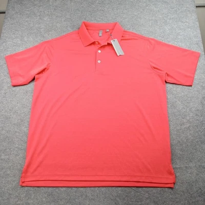 Camisa Polo Ashworth Para Hombres 2XL Coral EZ Tech Performance Golf Humedad Foto 1 de 4