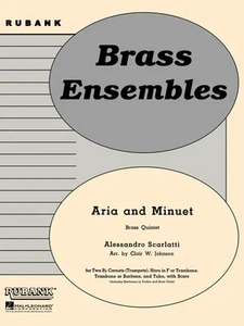 Alessandro Scarlatti Aria and Minuet Brass Quintet Sheet Music Rubank Book - Picture 1 of 1
