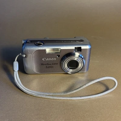Canon Powershot A410 Silver 3.2 MP SPARES OR REPAIR E18 Error - Image 1 of 4