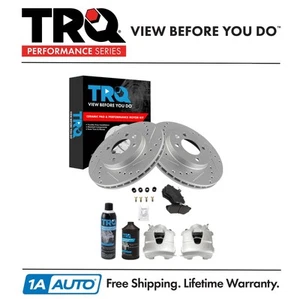 TRQ Performance Front Brake Pad & Rotor Kit Fits 99 Volkswagen Jetta - Picture 1 of 12