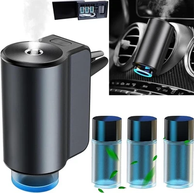 Car Aroma Diffuser Essential USB Oil Air Freshener Inc 3 Refill Bottles 3 Scents - Image 1 of 4