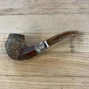 PETERSON "DERRY" 80S RUSTIC BENT BULLDOG 9MM BRIAR PIPE - Picture 1 of 5