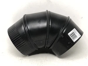 Codo de tubo de estufa Imperial BM0013 ángulo de 90°, calibre 5", 24, acero, negro mate - Imagen 1 de 5