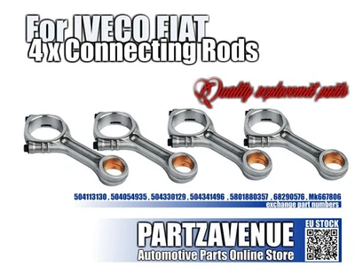 IVECO FIAT ENGINE CONNECTING RODS 4 X - Image 1 of 4