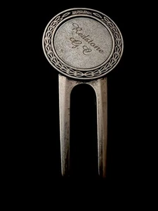 ** Rare Silvertone Redstone Arsenal Golf Course Divot Tool Huntsville Alabama - Picture 1 of 3