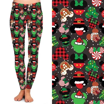 Leggings Orejas de Ratón Navidad Vacaciones Mujer TC2 Ex Talla Grande 20-24 Foto 1 de 2