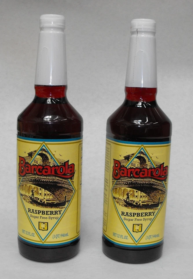 (2 Pack) SUGAR FREE RASPBERRY SYRUP 32oz. Coffee Drink & Italian Soda Flavor - Image 1 of 1